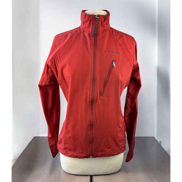 Patagonia 02 Vtg Y2k Stretch Velocity Shell Jacket Full Zip Red Women's Small - Picture 2 of 16